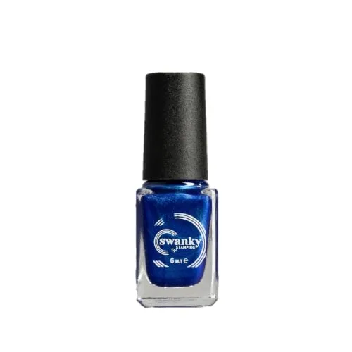 Swanky Stamping polish, metallic blue M117
