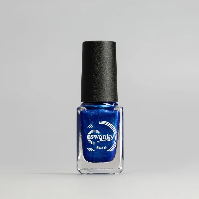 Swanky Stamping polish, metallic blue M117