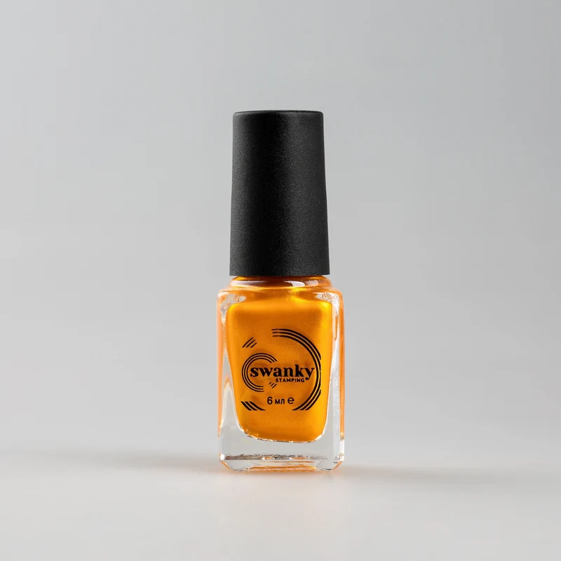 Swanky Stamping polish, metallic orange M06