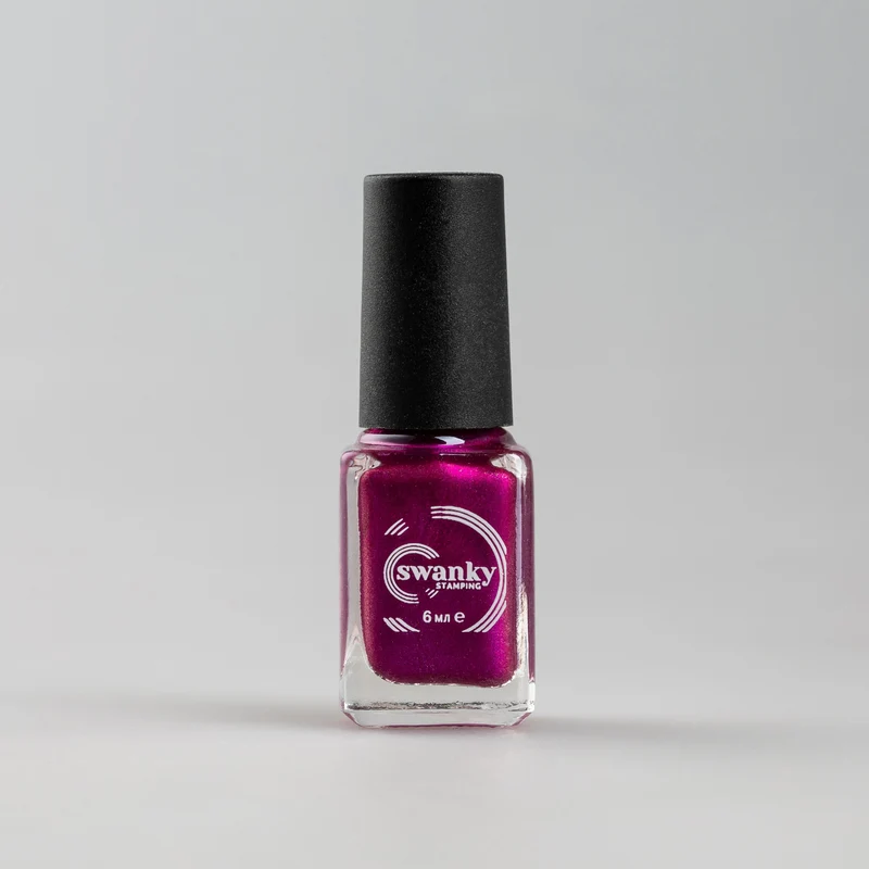 Swanky Stamping polish, metallic red purple M10