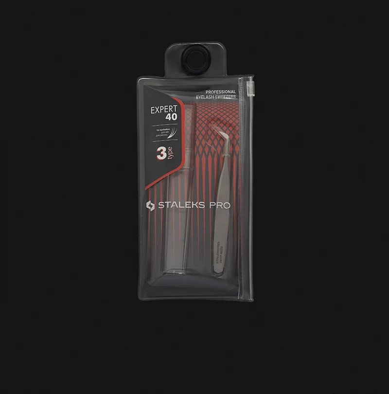 Wimpernpinzette TE-40/3 (110 mm) STALEKS EXPERT