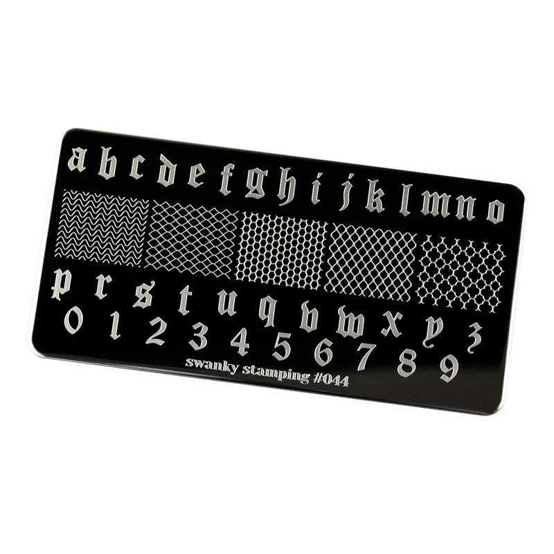 Swanky Stamping Old English nail stamping plates 044
