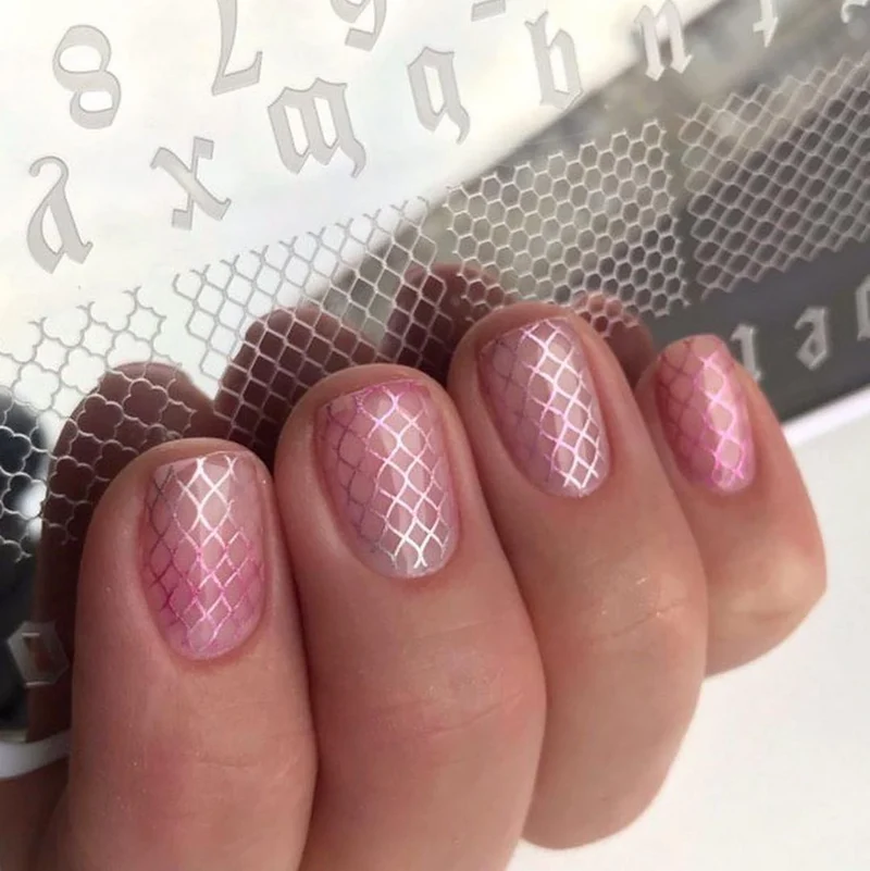 Swanky Stamping Old English nail stamping plates 044