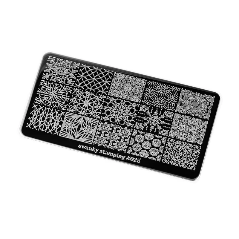 Swanky Stamping pattern nail stamping plates 025