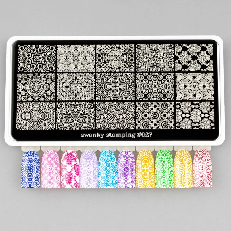 Swanky Stamping pattern nail stamping plates 027