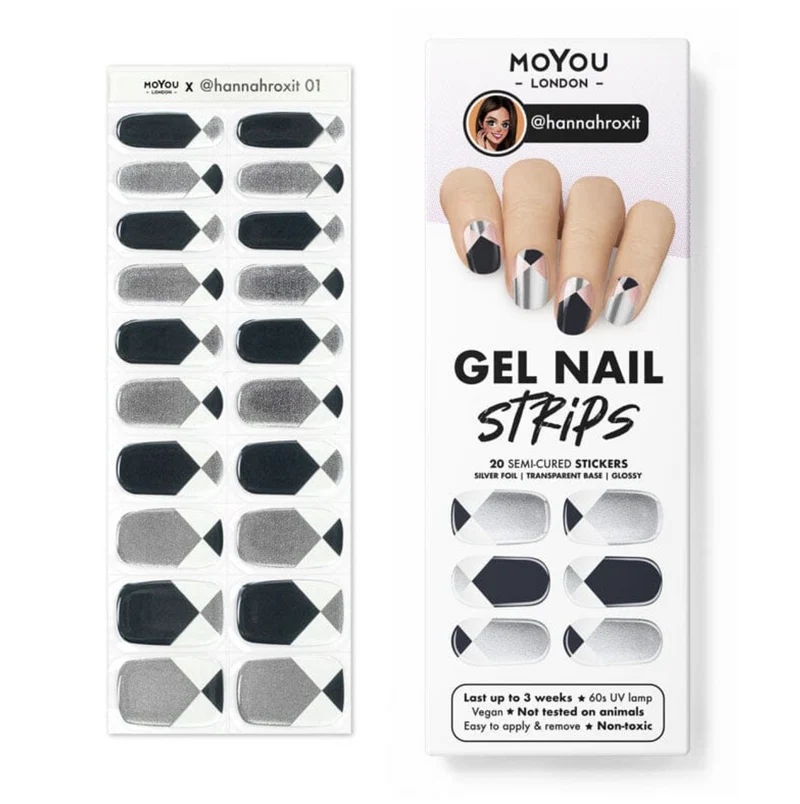 01 HANNAHROXIT - Gel Nail Strip (Gel Wraps) MoYou London