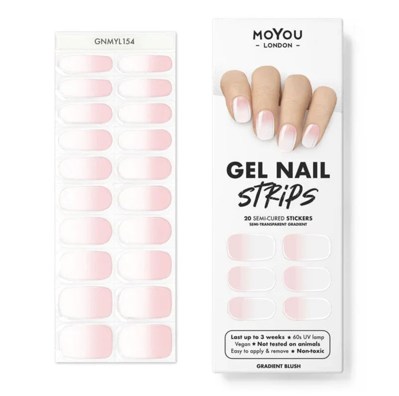 GRADIENT BLUSH - Gel Nail Strip (Gel Wraps) MoYou London
