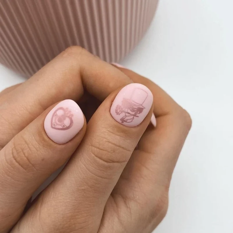 Swanky Stamping polish, metallic pink Met03