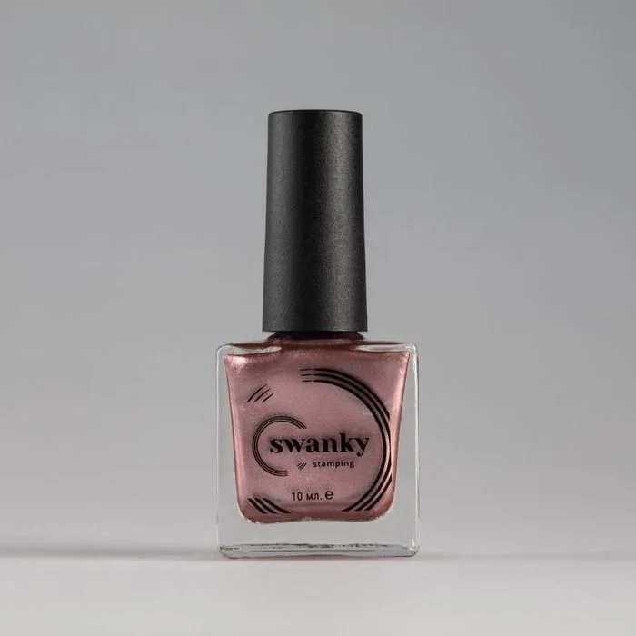 Swanky Stamping polish, metallic pink Met03