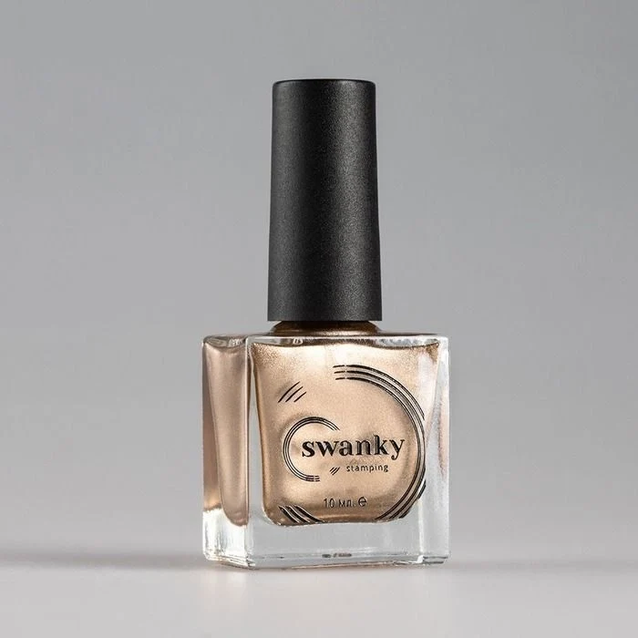 Swanky Stamping polish, metallic light gold met02