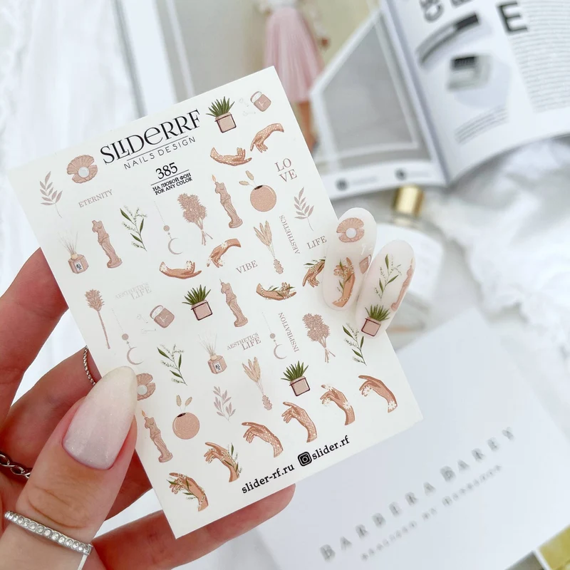 Slider.RF summer statue nail decals / sliders 385