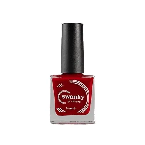 Swanky Stamping nail polish, Red 007