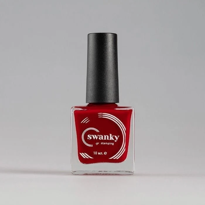 Swanky Stamping nail polish, Red 007