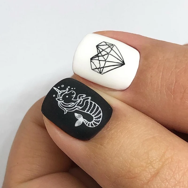 Swanky Stamping polish, White 002