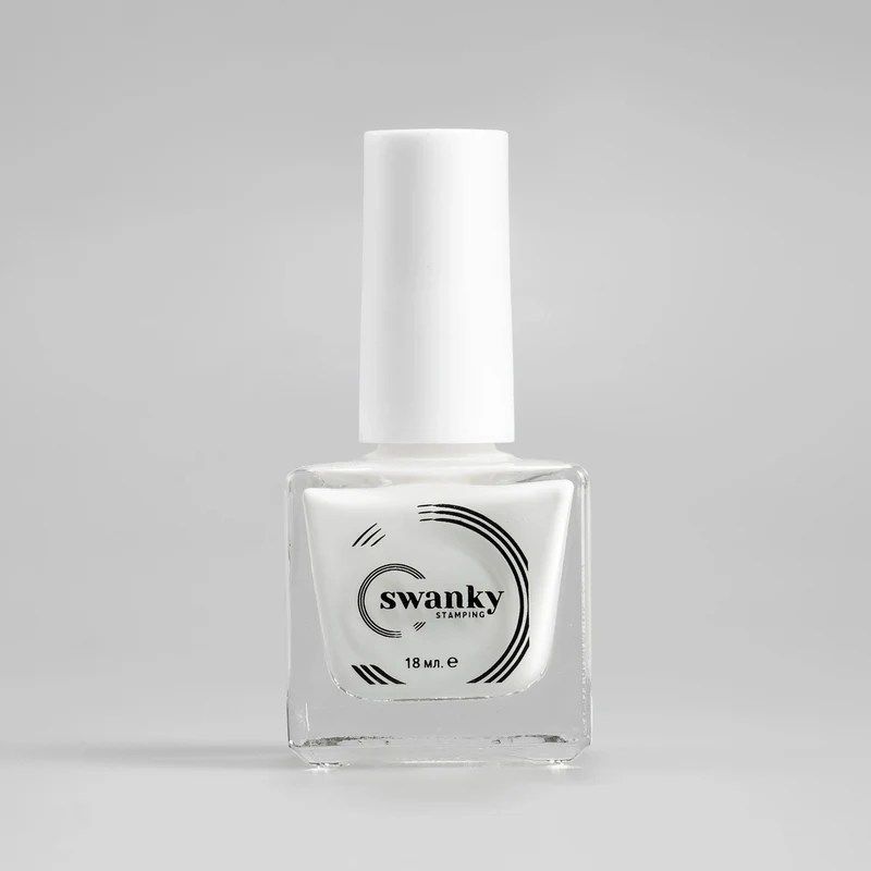 Swanky Stamping polish, White 002