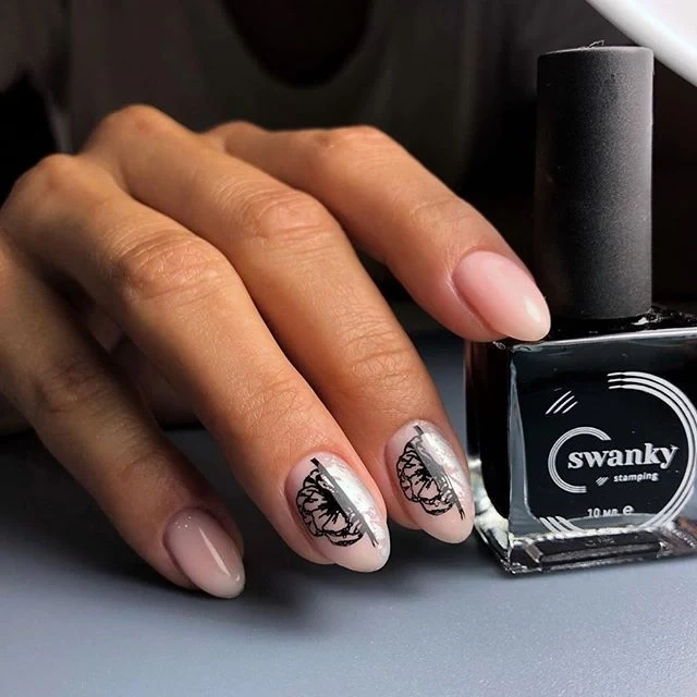 Swanky Stamping polish, Black 001