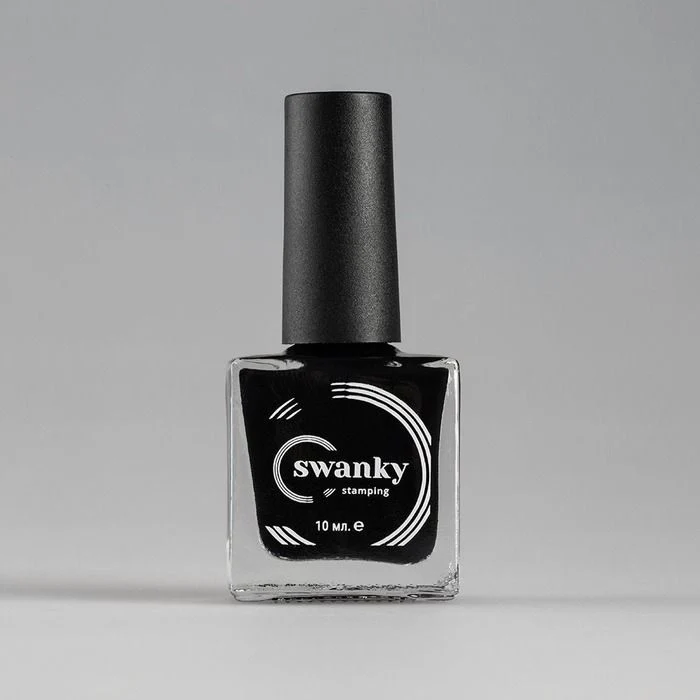 Swanky Stamping polish, Black 001