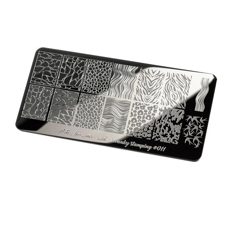 Swanky Stamping animal print nail stamping plates 011