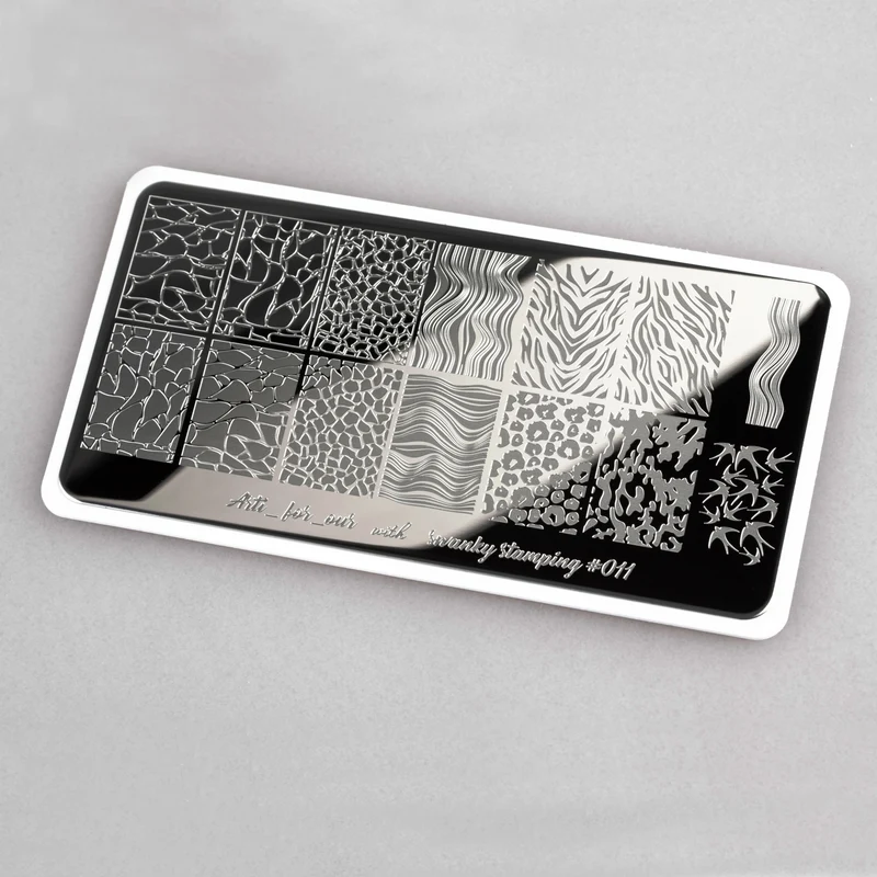 Swanky Stamping animal print nail stamping plates 011