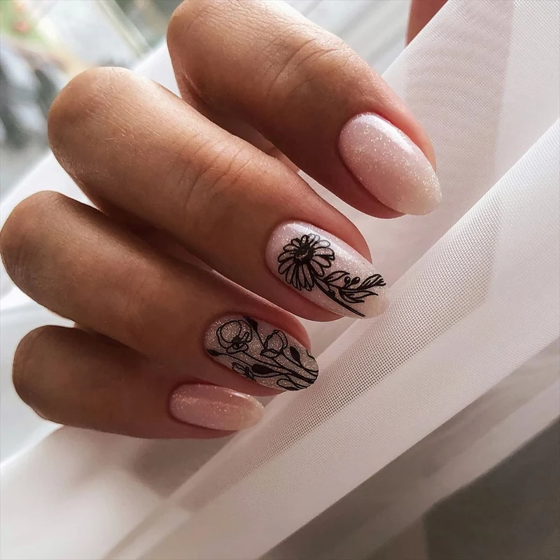 Swanky Stamping flower and bird nail stamping plates 075