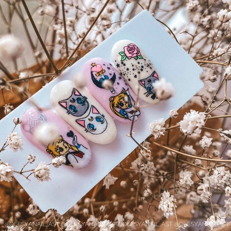 Swanky Stamping anime nail stamping plates 077
