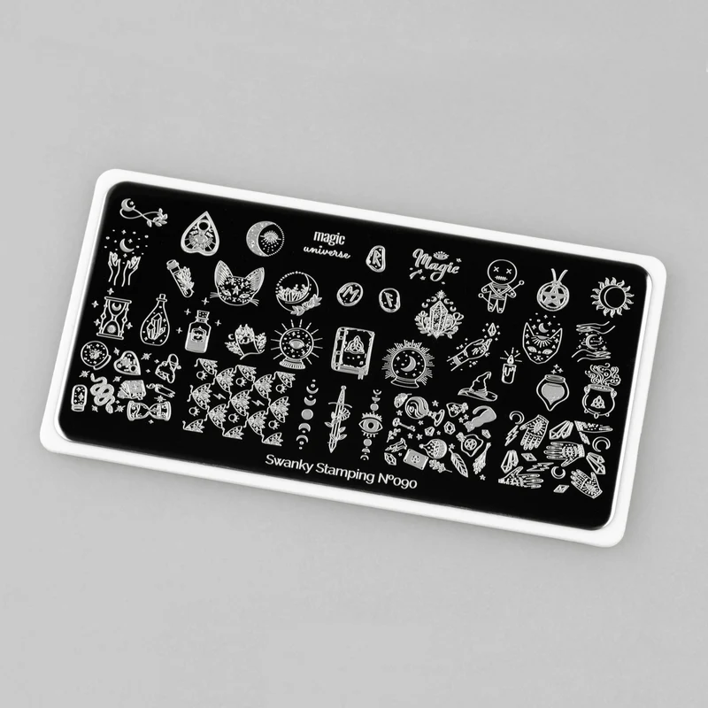 Swanky Stamping Halloween magic nail stamping plates 090
