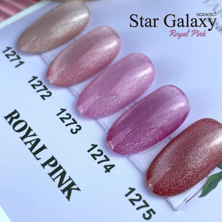 ICEGEL Star galaxy royal pink gel polish
