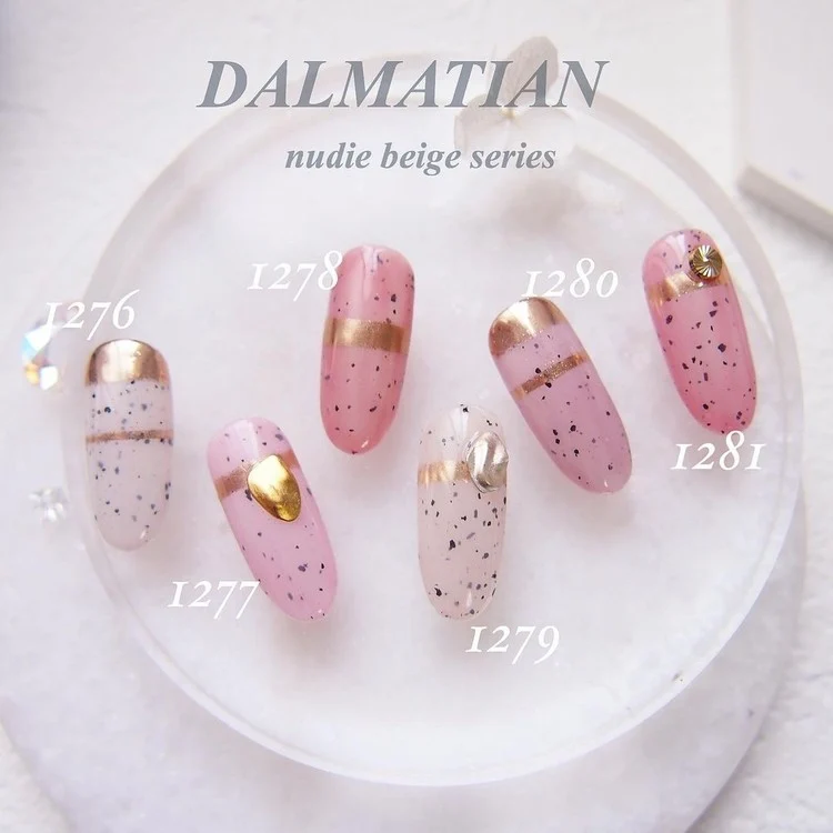 ICEGEL Dalmatian Nudie gel polish 1276-1281