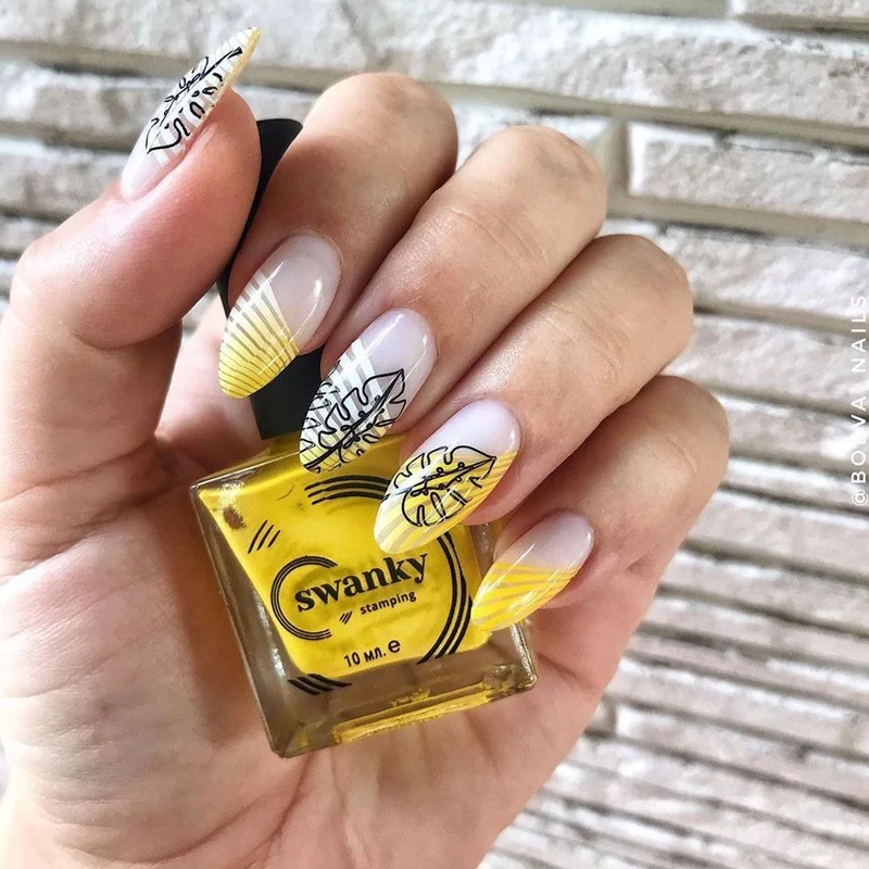 Swanky Stamping polish, yellow S06