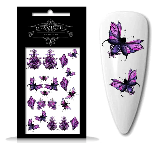 INKVICTUS butterfly nail decals / sliders 5294