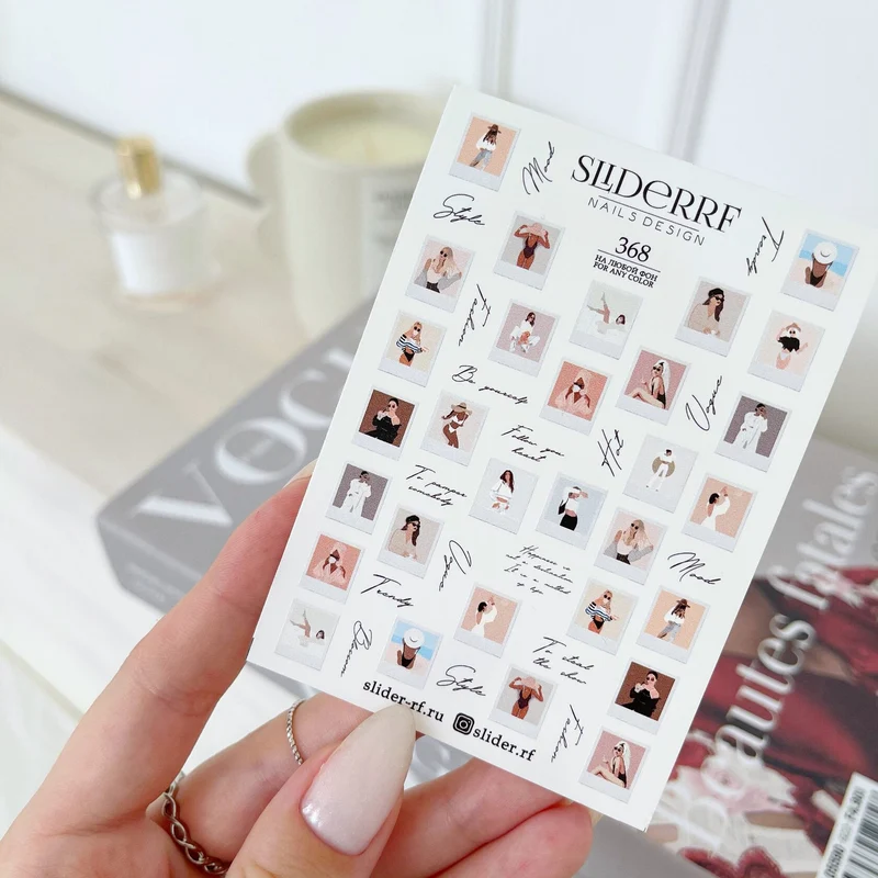 Slider.RF summer picture nail decals / sliders 368