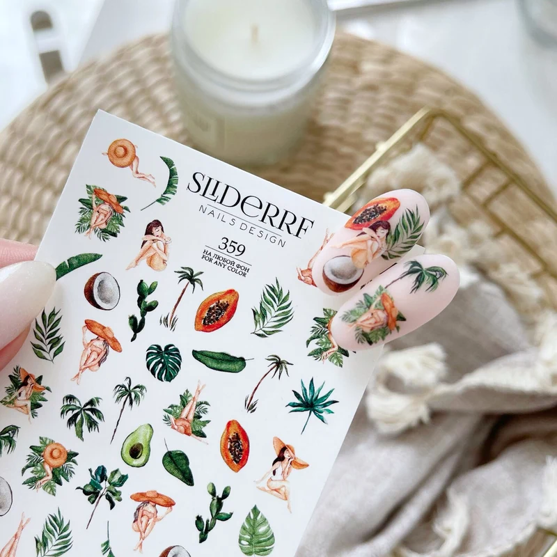 Slider.RF summer nail decals / sliders 359