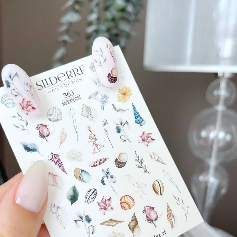 Slider.RF seashell nail decals / sliders 363