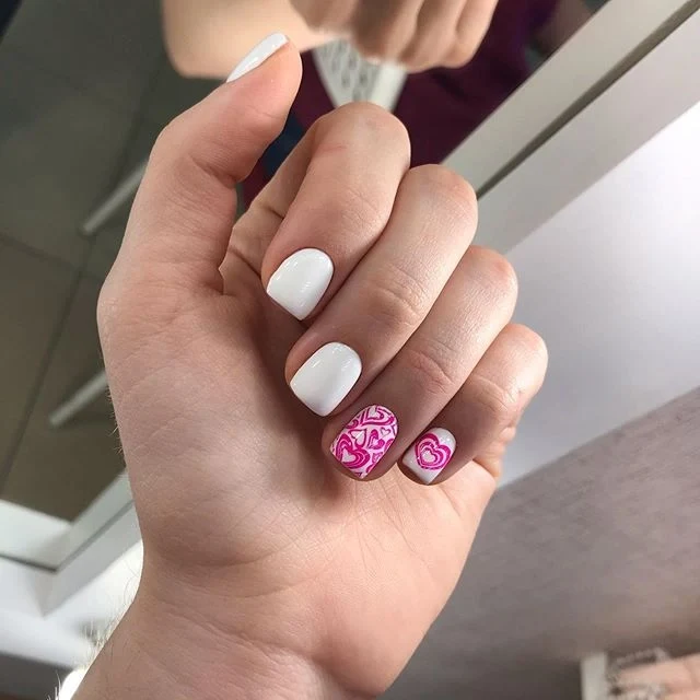 Swanky Stamping Valentines Day heart nail stamping plates 016
