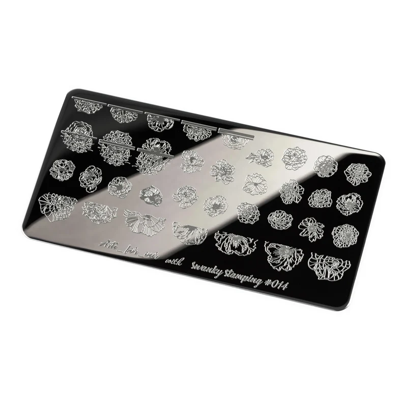 Swanky Stamping Flower nail stamping plates 014
