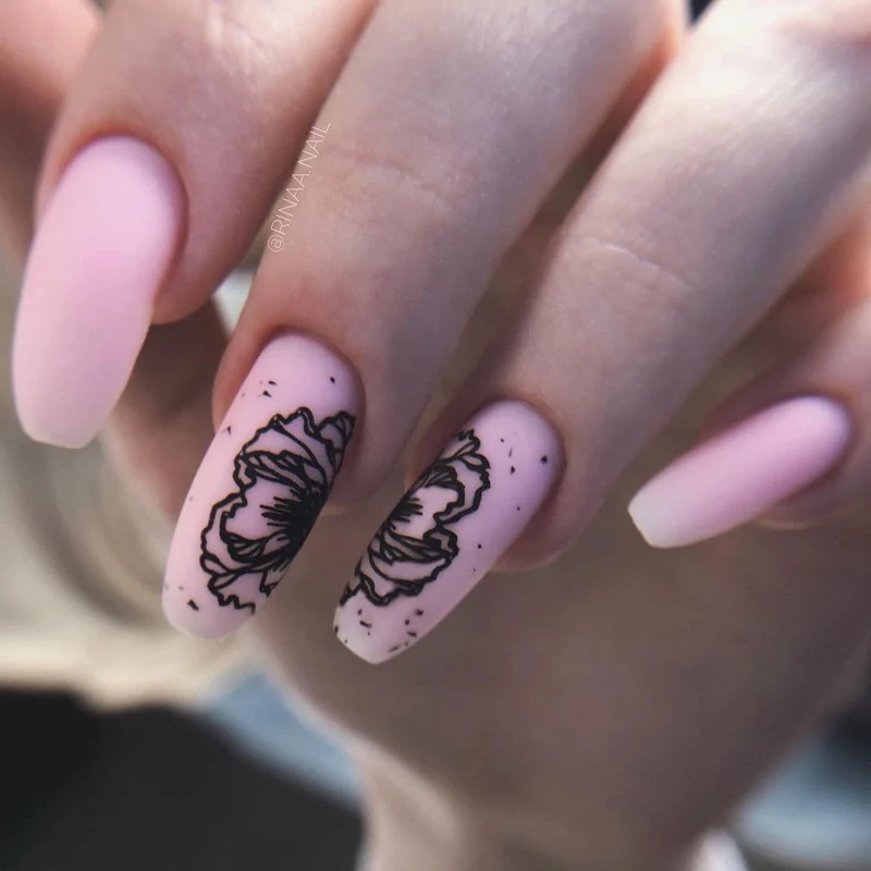 Swanky Stamping Flower nail stamping plates 014