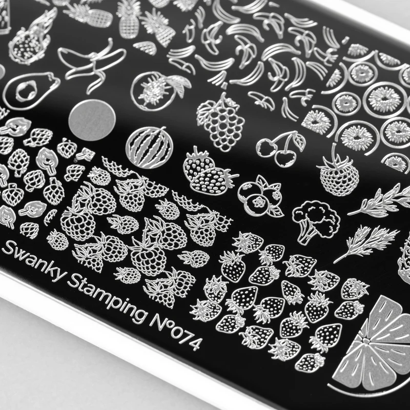 Swanky Stamping Fruit nail stamping plates 074