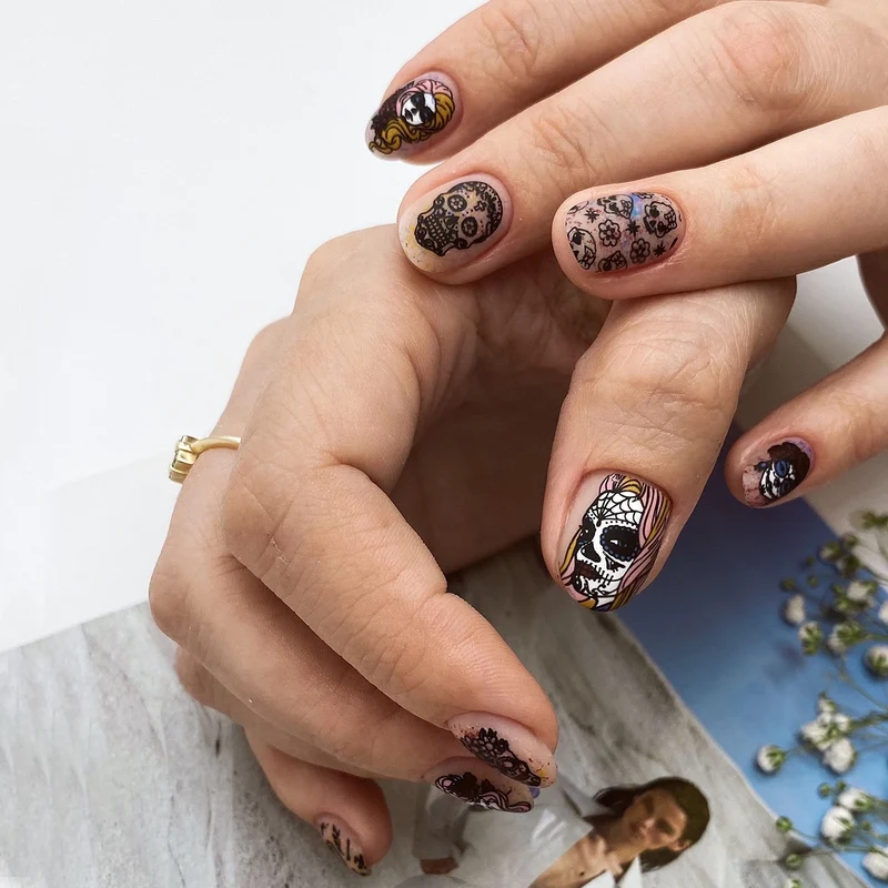 Swanky Stamping Halloween nail stamping plates 087