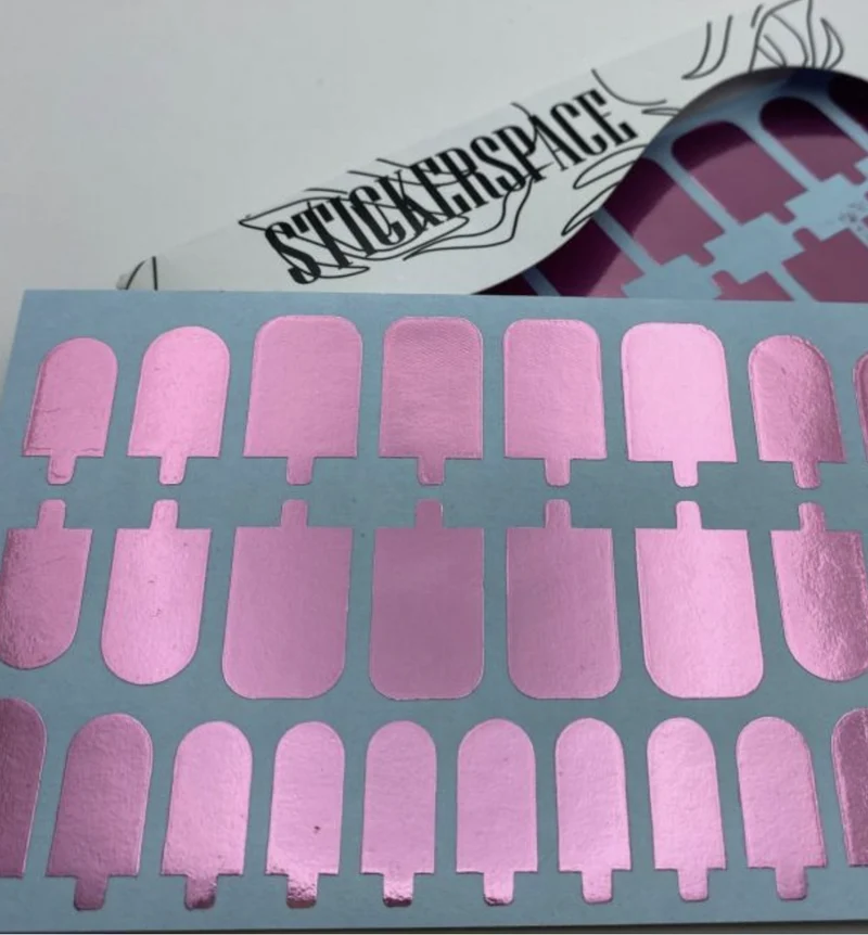 Monopink - Foil Nail Wraps StickerSpace