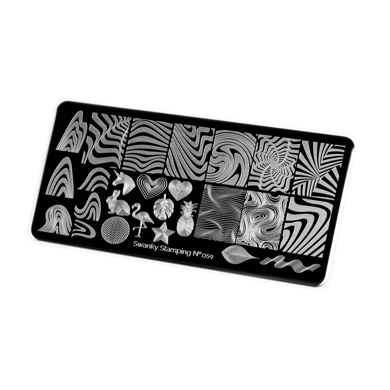 Swanky Stamping Swirl nail stamping plates 059