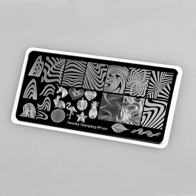 Swanky Stamping Swirl nail stamping plates 059