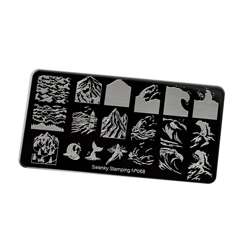 Swanky Stamping ocean nail stamping plates 068