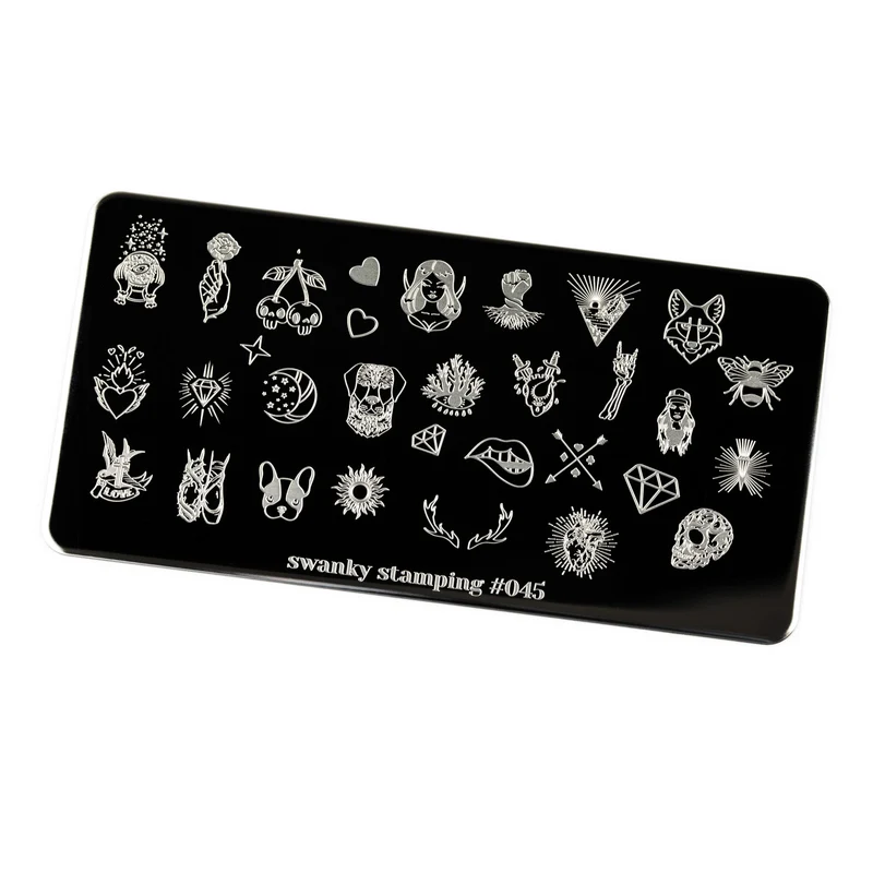 Swanky Stamping cool nail stamping plates 045