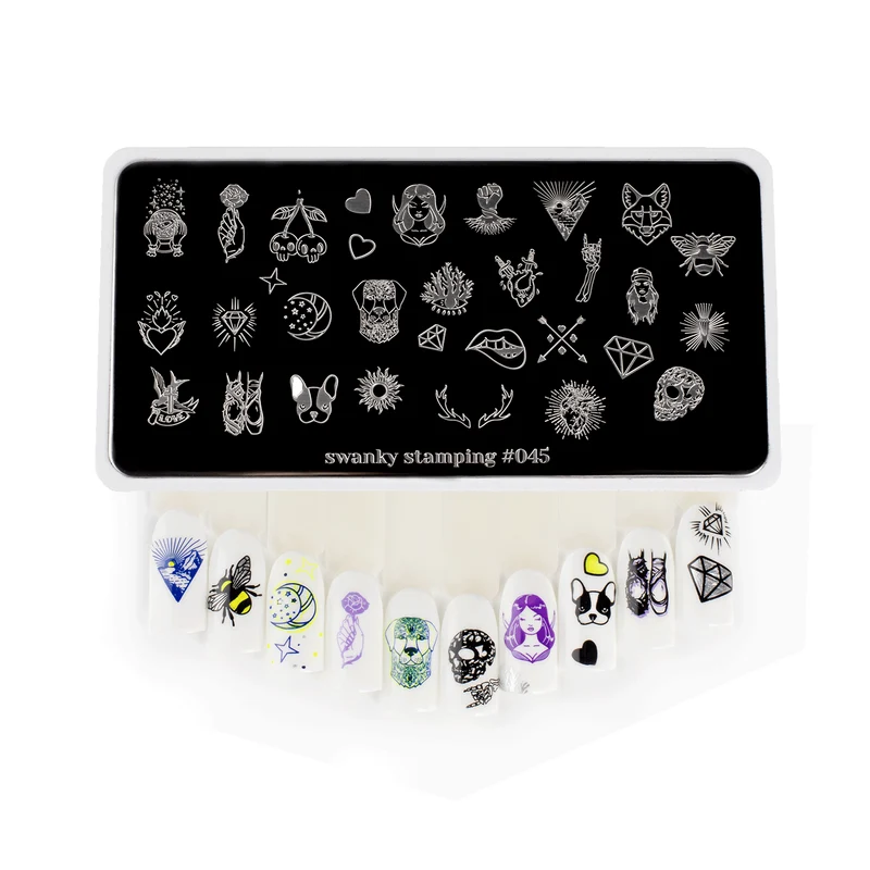 Swanky Stamping cool nail stamping plates 045