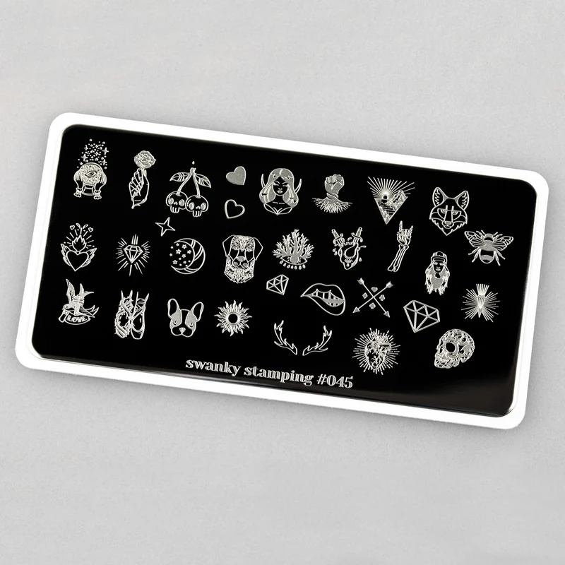 Swanky Stamping cool nail stamping plates 045