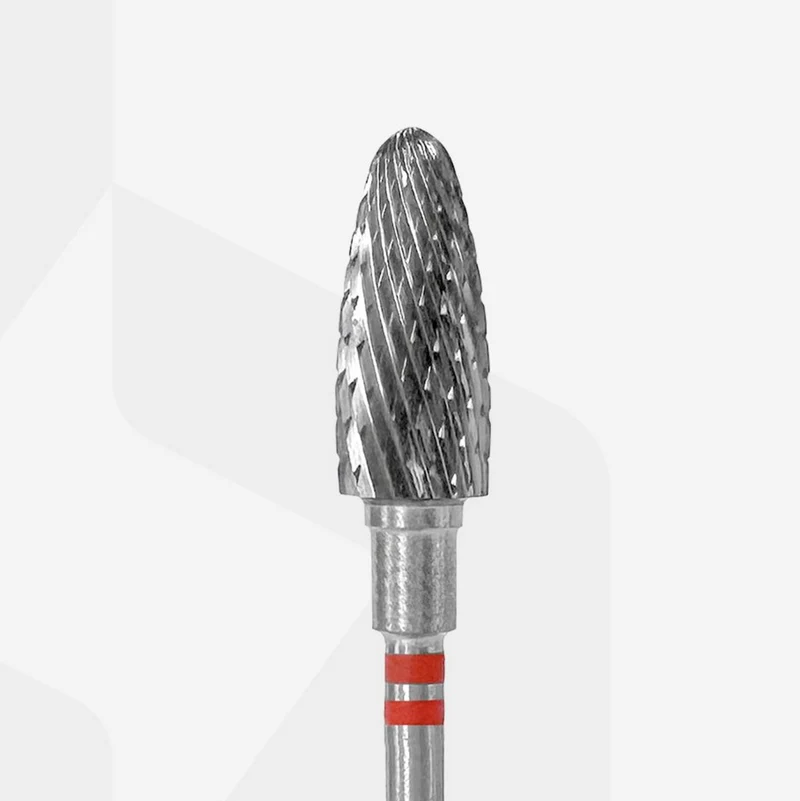 Hartmetall 6,0mm Flamme rot Fräseraufsatz STALEKS