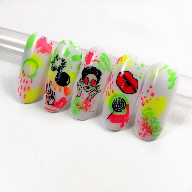 Swanky Stamping polish, neon green S15