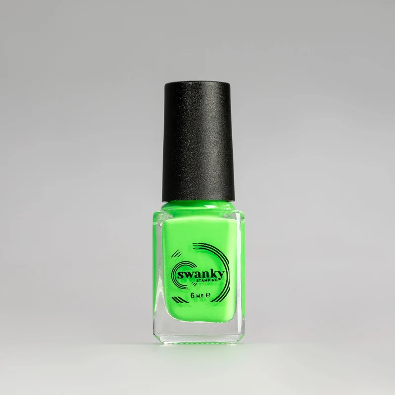 Swanky Stamping polish, neon green S15