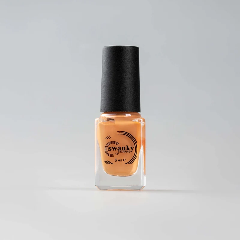 Swanky Stamping polish, creamy orange S44