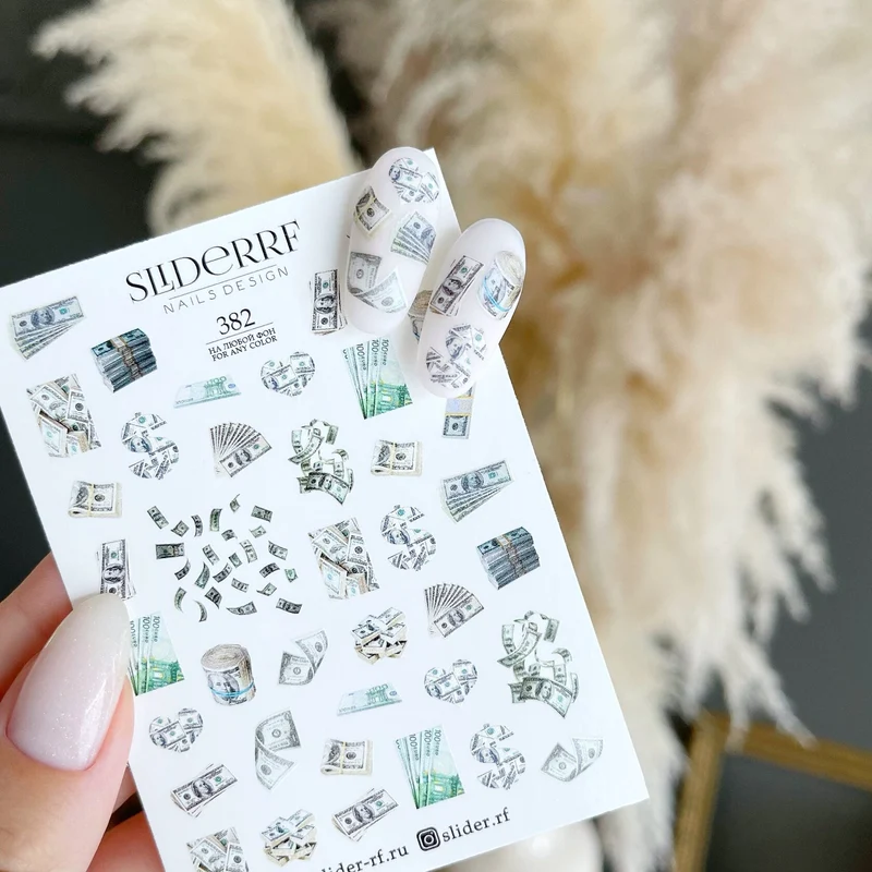 Slider.RF money nail decals / sliders 382